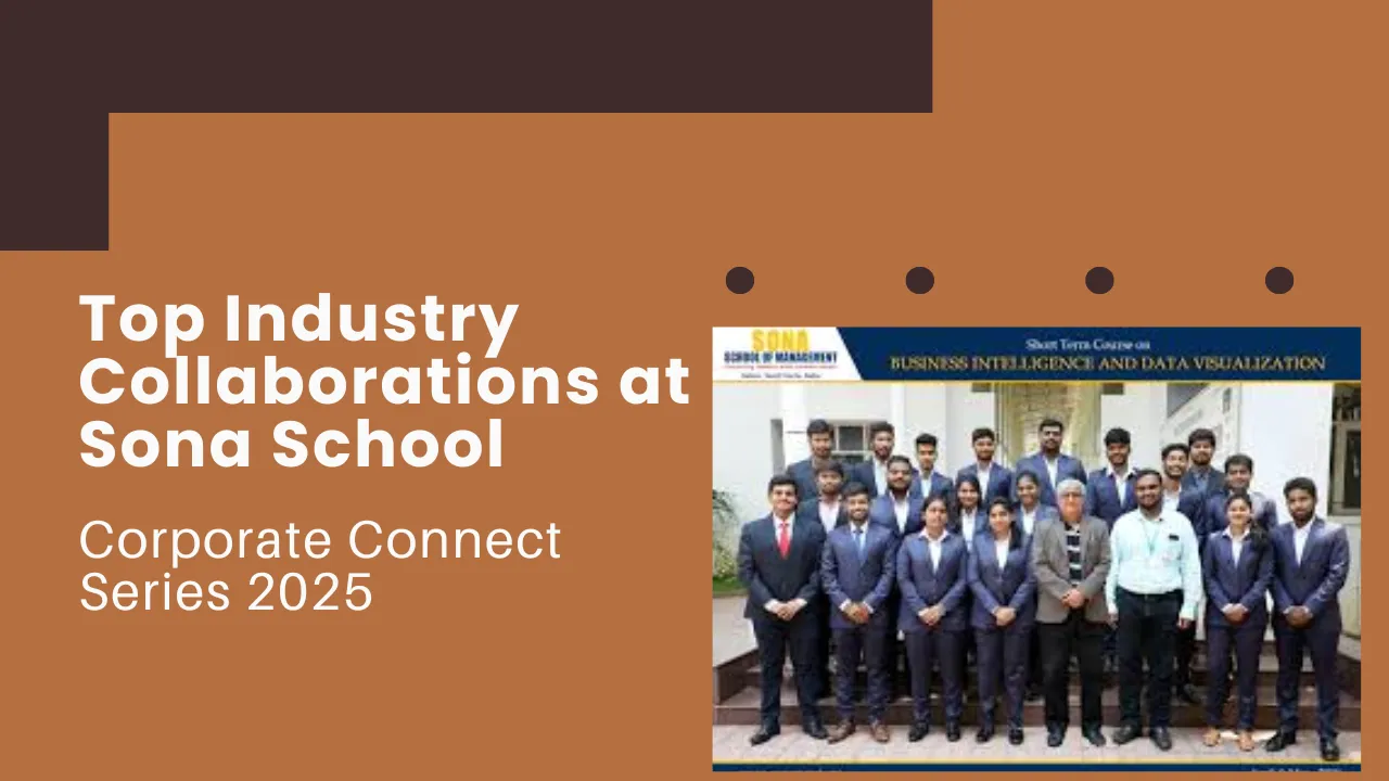Top Industry Collaborations at Sona School